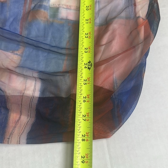 Princess Polly Women’s Size 6 Charvi Long Sleeve Mini Short Dress Ruched Multi - Picture 11 of 11